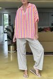 The Penelope Pillow Cotton Throw On Shirt Popsicle & Calypso