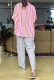 The Penelope Pillow Cotton Throw On Shirt Popsicle & Calypso