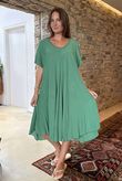 The Riviera Swing Dress Emerald 