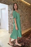 The Riviera Swing Dress Emerald 