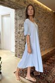The Riviera Swing Dress Powder