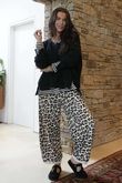 The Scamp Leopard Demi Bloom Pant Ecru /13 =