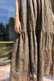 The Tallulah Midaxi Dress Paisley Mandala Coffee Bean /6 =