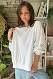 The Terry B Classic Sweatshirt White