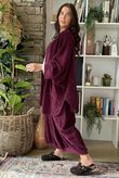 The Terry B Relaxed Zip Jacket Beetroot
