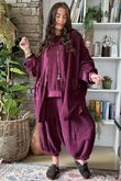 The Terry B Relaxed Zip Jacket Beetroot