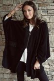 The Terry B Relaxed Zip Jacket Black