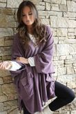 The Terry B Relaxed Zip Jacket Dewberry