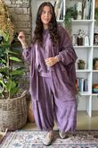 The Terry B Relaxed Zip Jacket Dewberry