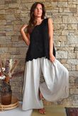 Tilda Floral Applique Tank Black