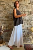 Tilda Floral Applique Tank Chocolate