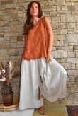Tilda Floral Applique Tank Rust