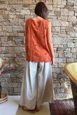 Tilda Floral Applique Tank Rust