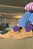 Track Retro Trainer Ochre