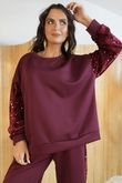 Trinny Sweatshirt Burgundy