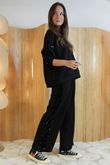 Trinny Wide Leg Pant Black