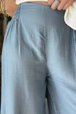 Vince Flat Front Shirring Flare Denim