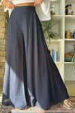 Vince Flat Front Shirring Flare Navy
