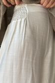Vince Flat Front Shirring Flare White