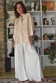 Vince Flat Front Shirring Flare White