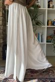 Vince Flat Front Shirring Flare White