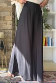 Vince Flat Front Shirring Flare Black