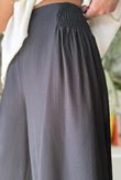 Vince Flat Front Shirring Flare Black