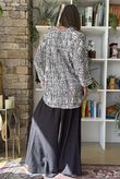 Vince Pebble Spot Batwing Nero Blouse Black