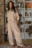Vince Pebble Spot Batwing Nero Blouse Desert