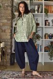 Vince Pebble Spot Batwing Nero Blouse Rio Green