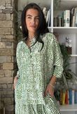 Vince Pebble Spot Batwing Nero Blouse Rio Green