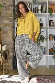 Vince Pebble Spot Wide Leg Pant Black
