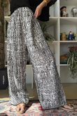 Vince Pebble Spot Wide Leg Pant Black