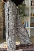 Vince Pebble Spot Wide Leg Pant Black