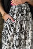 Vince Pebble Spot Wide Leg Pant Black