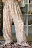 Vince Pebble Spot Wide Leg Pant Desert