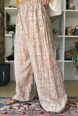 Vince Pebble Spot Wide Leg Pant Desert