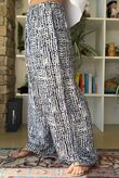 Vince Pebble Spot Wide Leg Pant French Navy