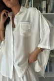 Vince Utility Box Shirt White