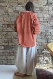 Vivienne Plaid Heathcliff Blouse Chestnut & Marmalade