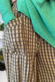 Vivienne Plaid Shelby Barrel Pant Olive & Olive