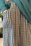 Vivienne Plaid Shelby Barrel Pant Petrol & Ochre