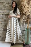 Vivienne Polka Dot Dress Chocolate /24=