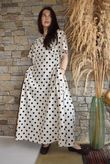 Vivienne Polka Dot Dress Navy /10=