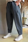 Wall Street Scuba Carrot Leg Trouser Slate