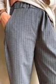 Wall Street Scuba Carrot Leg Trouser Slate
