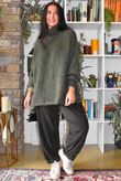 Winnie Oversized Knit Dark Khaki