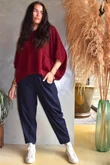 Zeta Otto Knit Burgundy Marl
