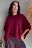 Zeta Otto Knit Burgundy Marl