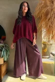 Zeta Otto Knit Burgundy Marl